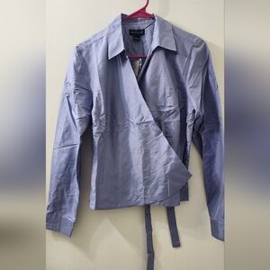 Ann Taylor Lavender Wrap Blouse